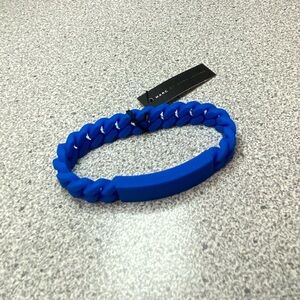 Marc by Marc Jacobs Knockout Blue Braided Bracelet with Etched Top NWT